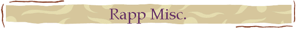 Rapp Misc.