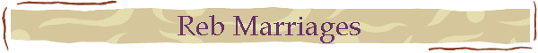 Reb Marriages
