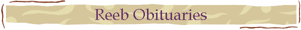 Reeb Obituaries